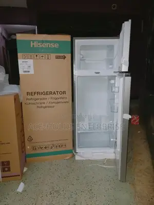 Hisense Fridge 154 Litres Double Door - Top Freezer (Silver-Grey)