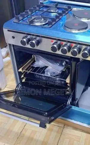 Haier 60×90 Standing Cooker: 4 Gas + 2 Electric Burners With Sensor.