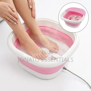 Collapsible Electric Foot Spa Massager With Heat Massage Rollers
