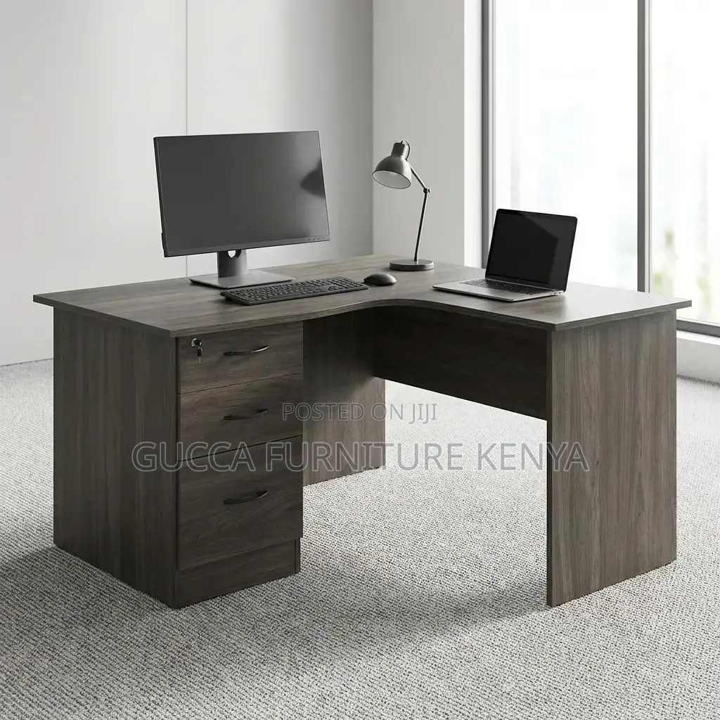 1.4m Curved L-Shaped Customized Study Desk