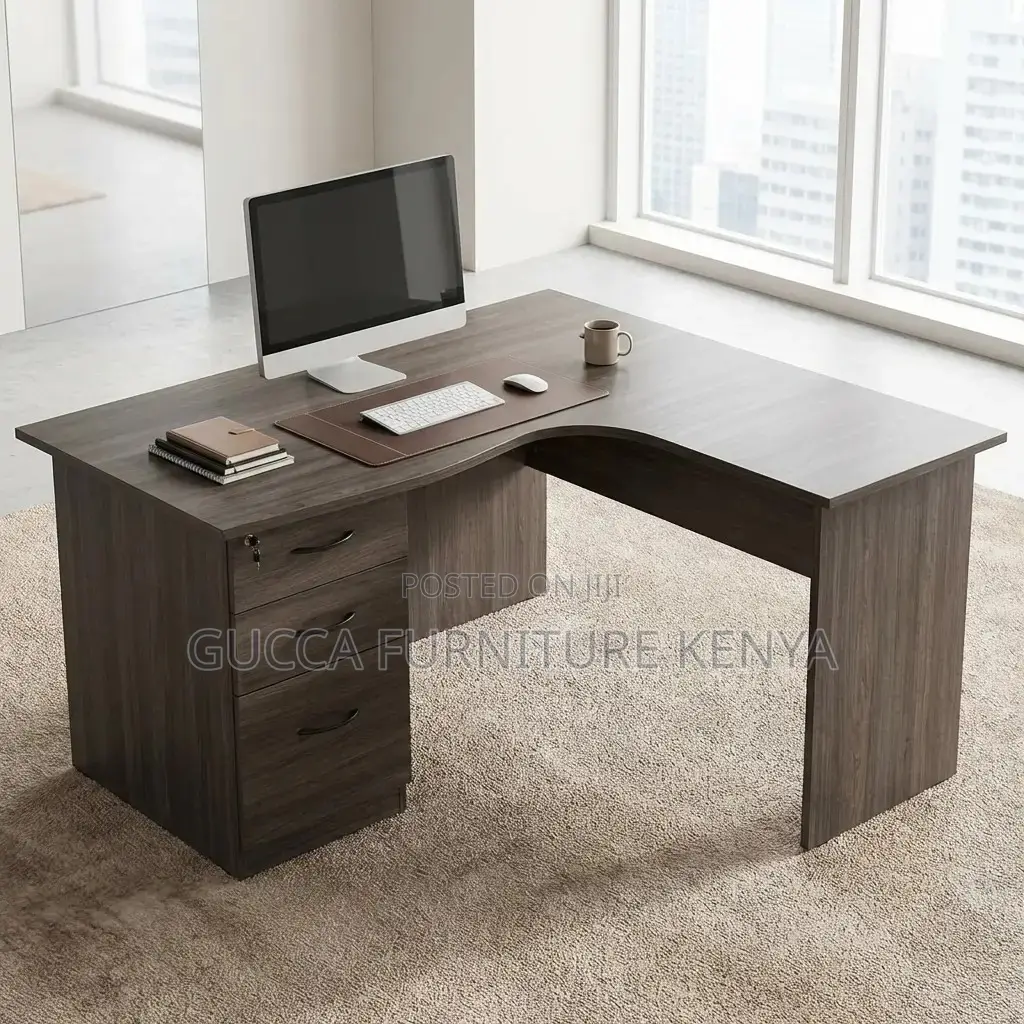 1.4m Curved L-Shaped Customized Study Desk