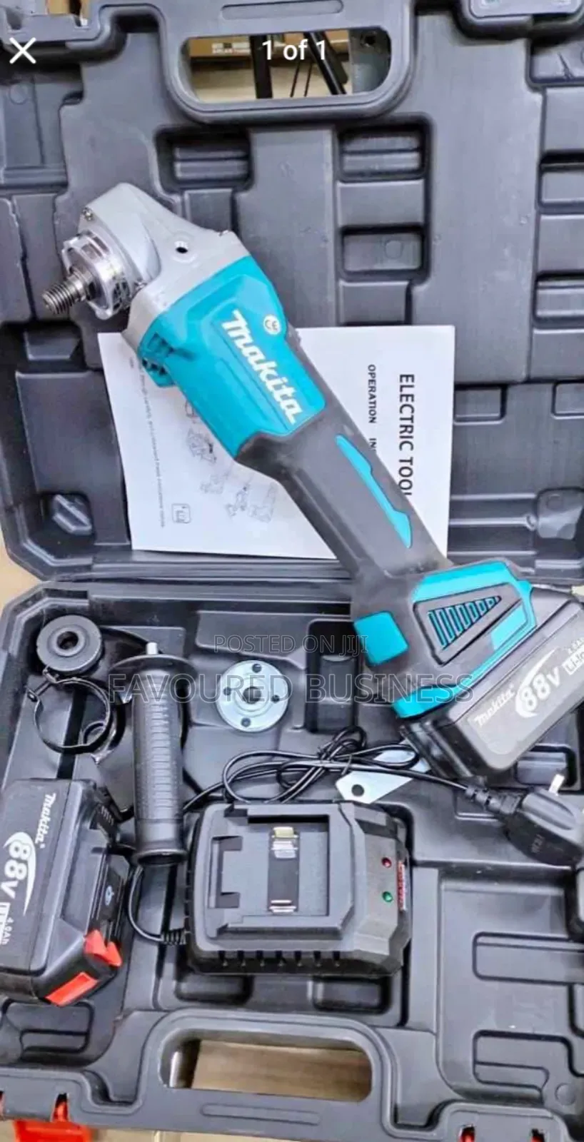Makita Cordless Grindr /198v Rechargeable Angle Grinder