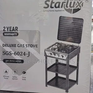 Starlux 4 Burner Standing Cooker With Shelves