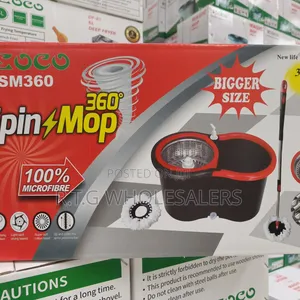 Ecco Spin Mop With Bucket 360° Rotary