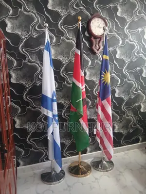 Flag Post : Large Size Flag With a Premium Golden Post