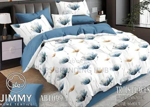 6pc Flowered Double Sided Cotton Duvet Covers Size : 6*6/6*7 S.K