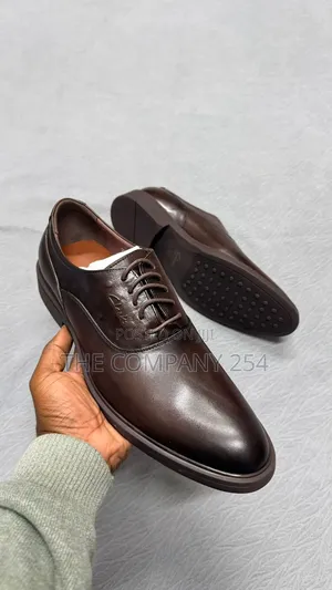 Quality Leather Oxford Designer Slip on Men Official Rubber Sole Shoes