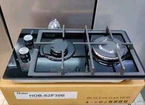 Haier Glass Inbuilt 2 Burner With Wok Burner Hob Cooker
