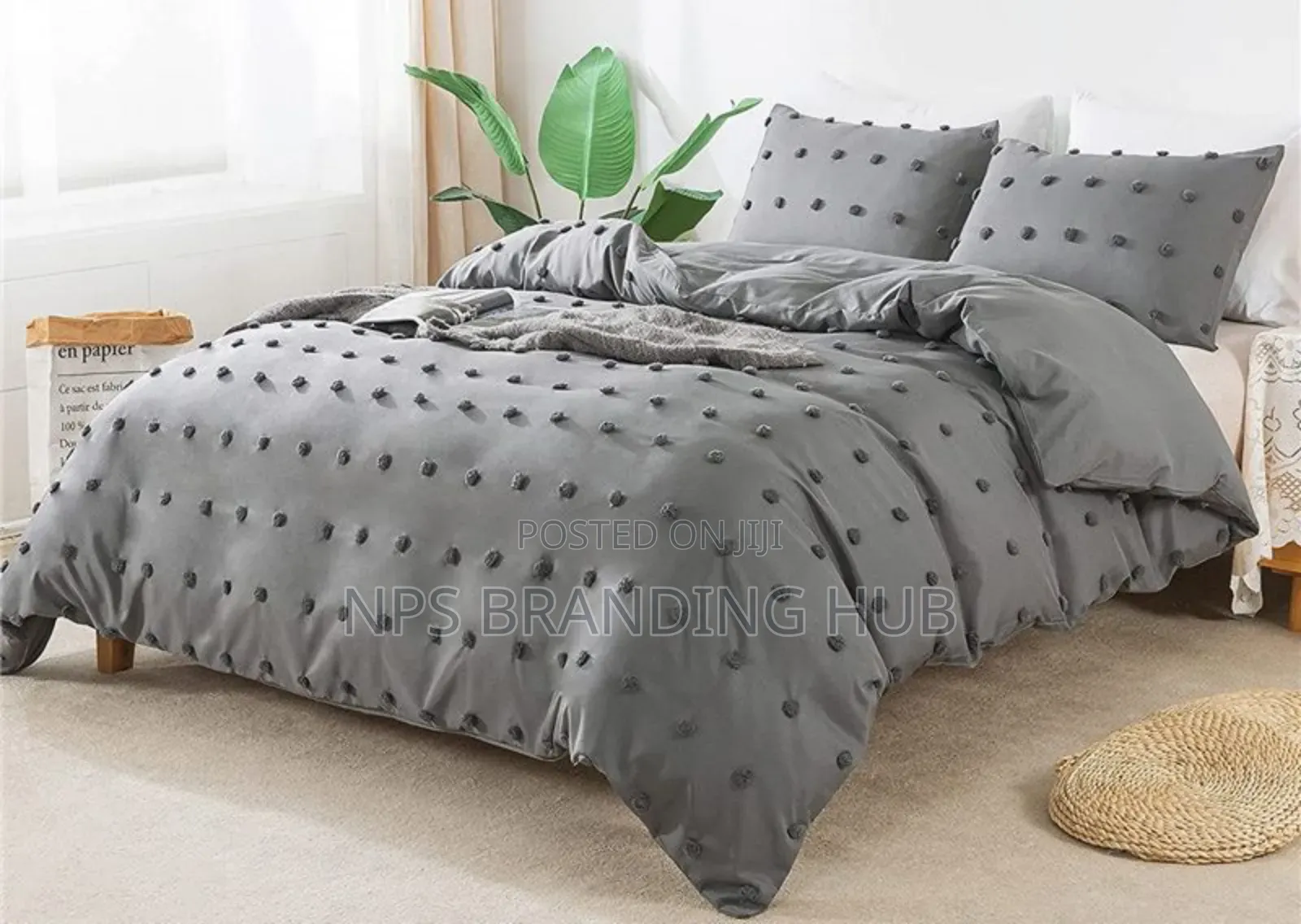 Tufted Dot Design Duvet Cover Set Size:6*6/6*7
Sk