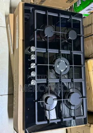 Haier 5-Burner Built-in Cooker Hob-S775b – Premium 75cm Glass Gas Hob