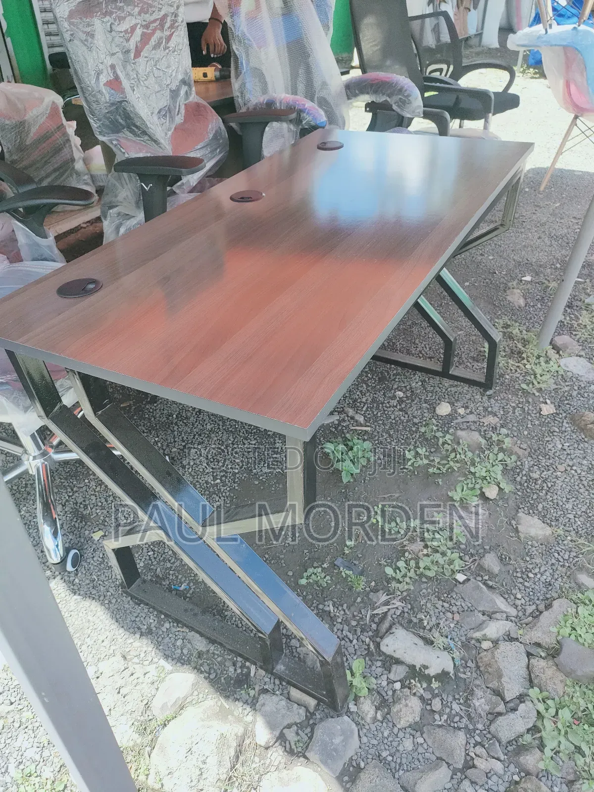 Metallic Workstation Office Desk