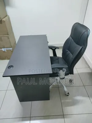 Minimalist Office Desk+Ergonomic Executive Chair - Affordable Deal