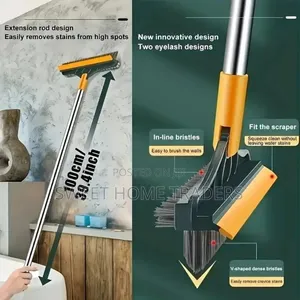 *3-in-1 Floor Scrubbing v- Shaped Brush,