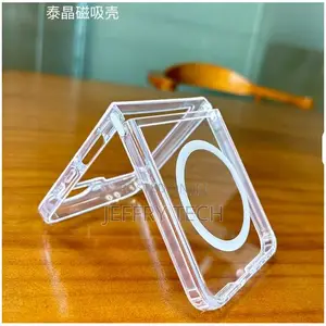 Samsung Galaxy Z Flip 6 Luxury Clear, Transparent With Wireless Chargi