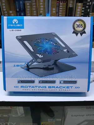 Mikuso Ls-096 Adjustable Laptop Stand With Rgb Cooler Fan