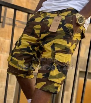 Quality Casual Khaki Camoflage Combat Men Side Pocket Cargo Shorts