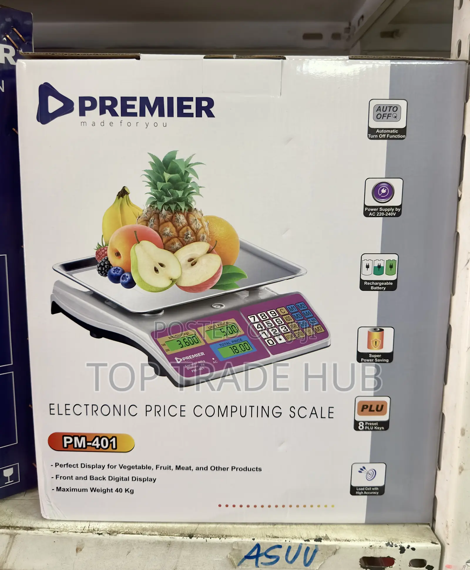  Premier Digital Electronic Price Computing Scale – 40kg