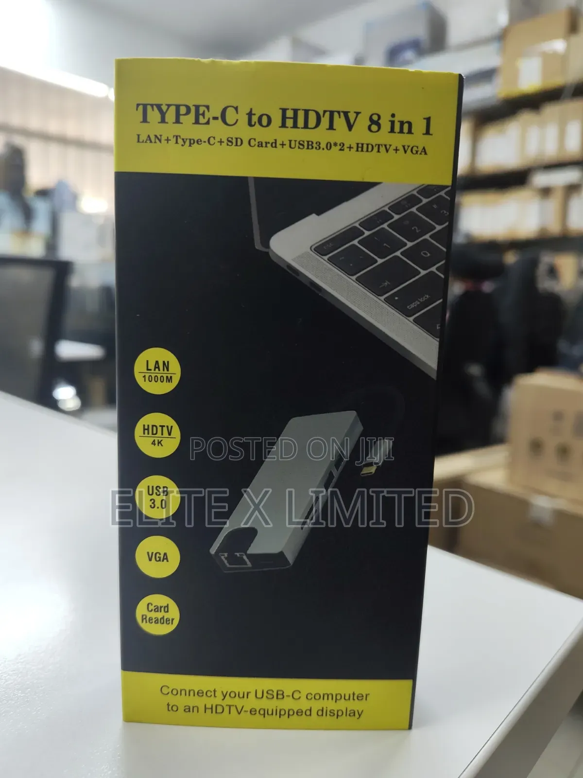 Type-C to HDTV 8 in 1 Hub