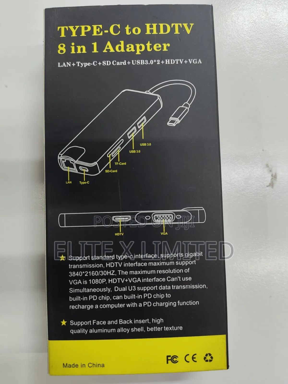 Type-C to HDTV 8 in 1 Hub