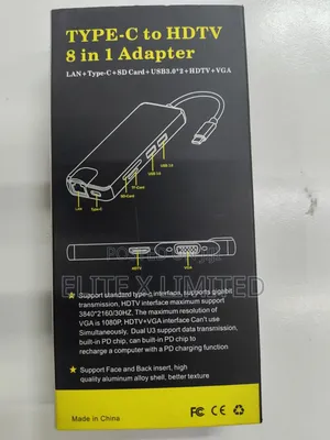 Type-C to HDTV 8 in 1 Hub