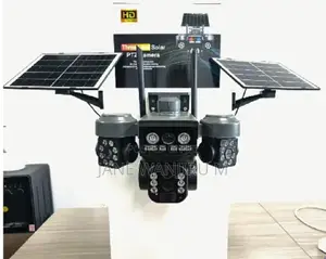 Afordable V380 4g Triple Lens Dual Pannel Security Solar Cameras