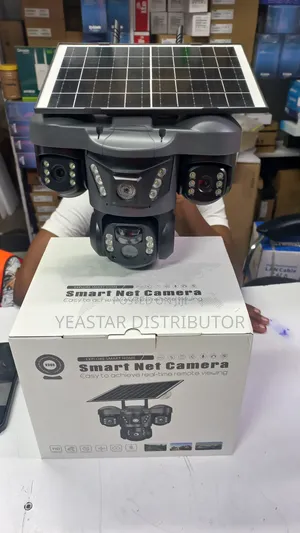 V380 Pro Triple Lens Solar Powered Security Camera(Wifi)