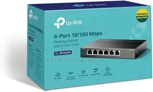 Tp-Link 6-Port 10/100mbps Desktop Switch With 4-Port Poe+ - Tl-Sf1006p