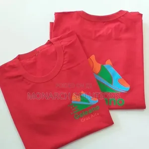 Red Color Tshirt With Your Brand Logo
