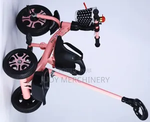 Tricycle With Push Handle-Girl's Version