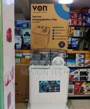 *Von 7.5 Twin Tub Washing Machine