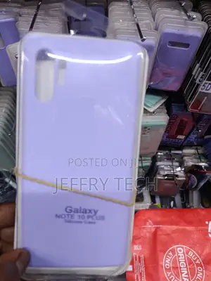 Lisen Samsung Galaxy Note 10+ Liquid Silicone Case With Cloth Lining