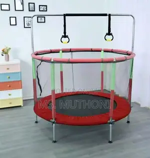Kids' 4ft Trampoline With A Safety Enclosure Net,