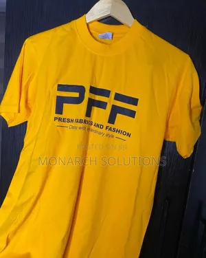 Brand Logo on Yellow Tshirts