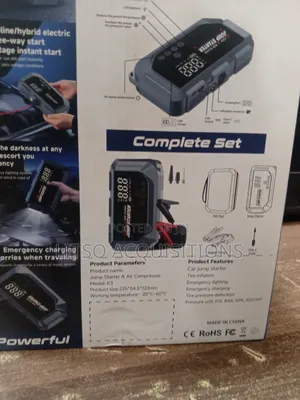 12v Jump Starter Pack With Air Compressor