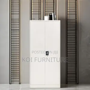 Office Cabinet : 2‐Door Full Metallic Office Cabinet