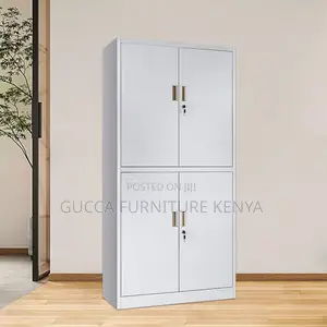 4-Door White Steel Document File Cabinet