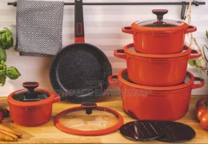White 12 Pieces Nonstick Edenburg Cookware Set