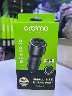 Oraimo Bullet 48w Car Charger – 30w Usb-C Fast Charger (Occ-73d)