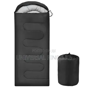 A Black Outdoor Sleeping Bag