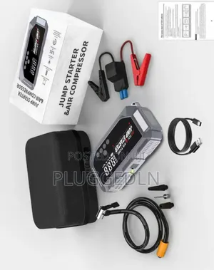 Portable Car Jump Starter and Air Compressor Kit.