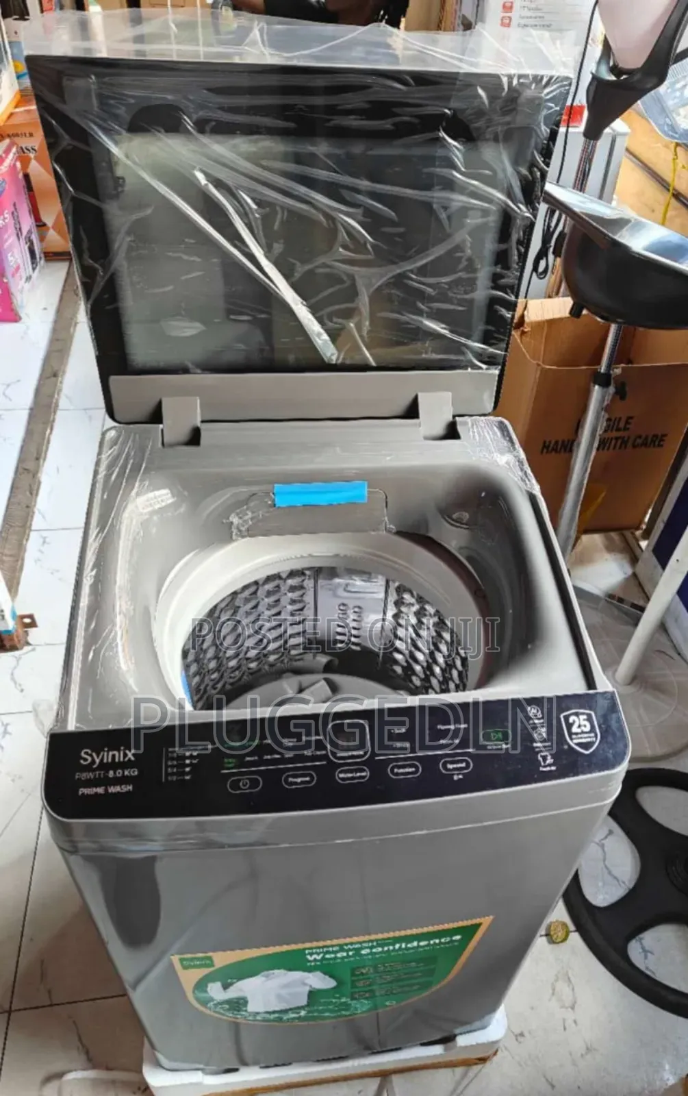 Syinix 8kg Top Load Fully Automatic Washing Machine.