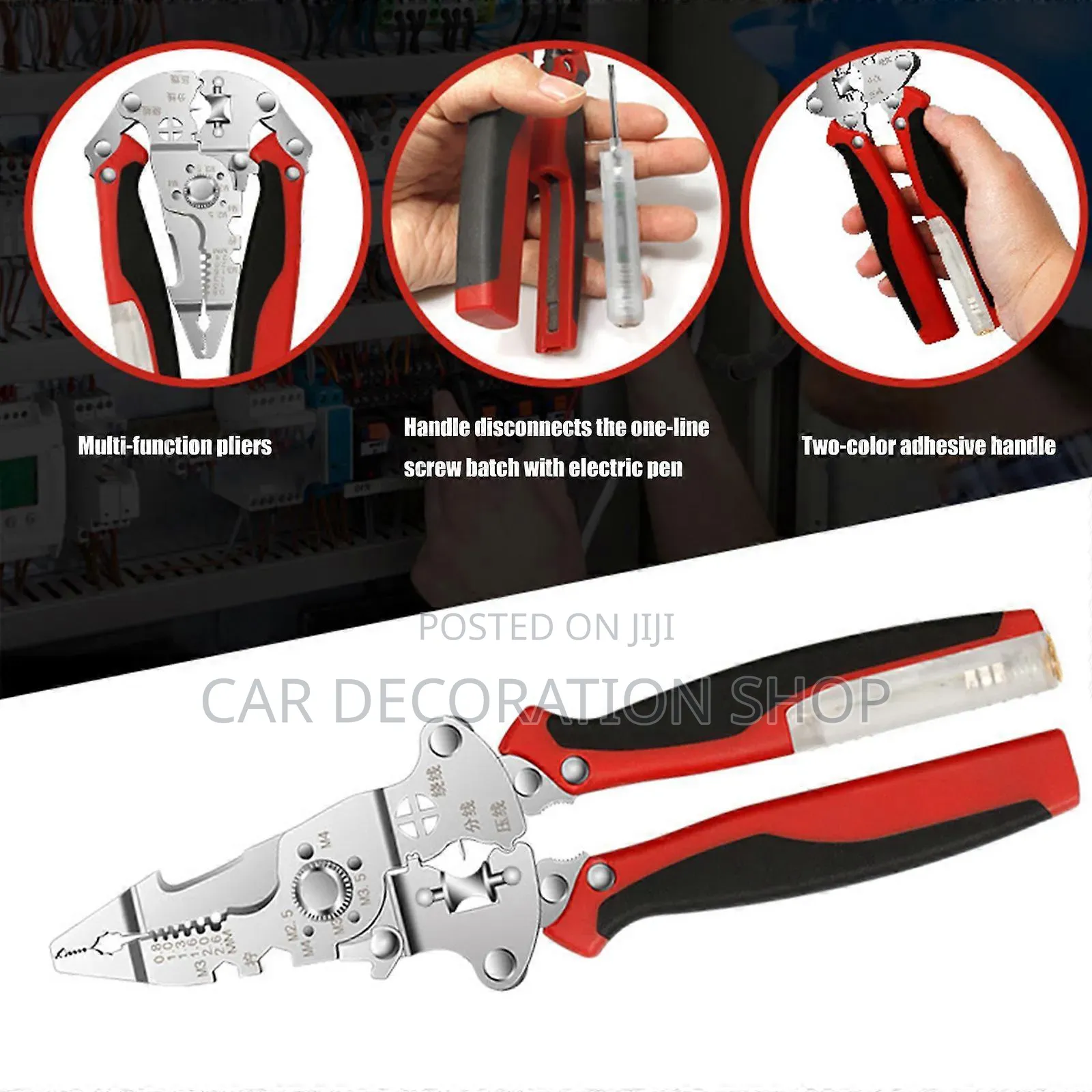 Multifunctional Wire Stripper Crimper Cable Cutter Pliers