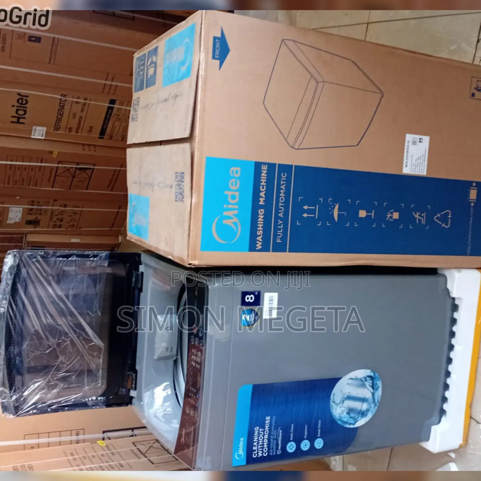 Available Midea 8 KGS Washing Machine Top Load