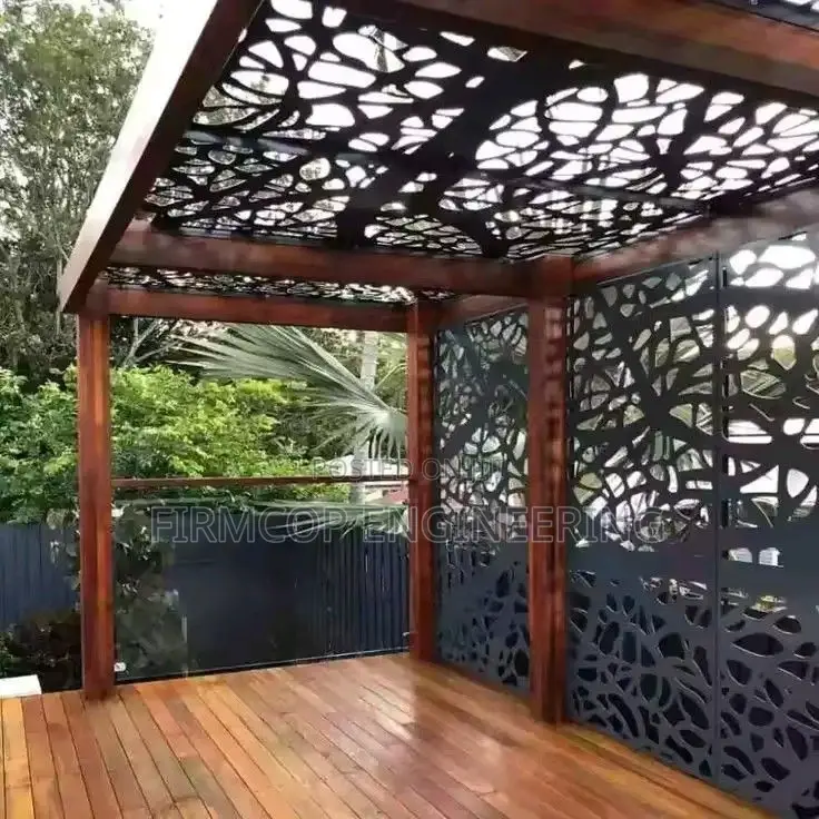 Modern Backyard CNC Pergola
