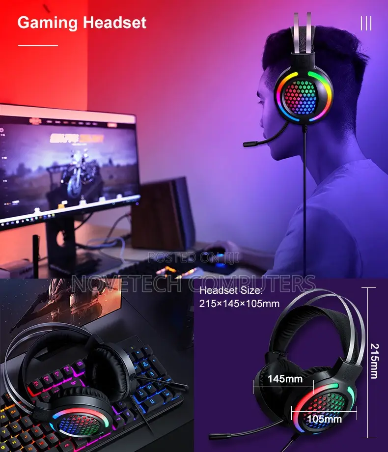 Tf400 Gaming Wired Keyboard Mouse 4 In1 Combos Keyboard Mouse Mousepad