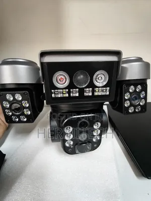Triple Lens 4g Dual Panel 1ptz Lens With Strobe Light for Alarm