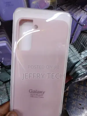 Milan Galaxy S21+ Liquid Silicone Case With Cloth Lining -Rose Pink