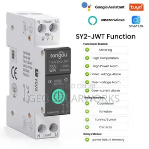 Wifi Smart MCB 32a/63a Circuit Breaker With Power Metering 63a