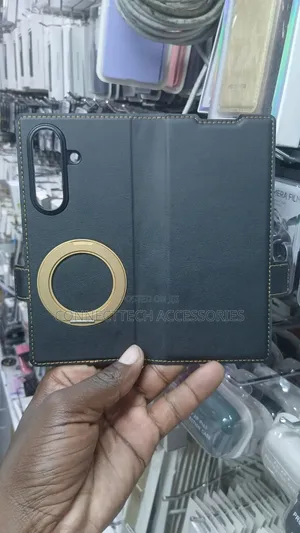 Samsung Z Fold 7 Leather Flip Case