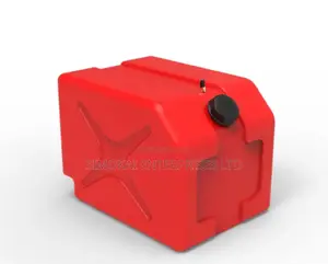 40lit Fuel Tank 460 X 335 X 335h (Fluorinated) Red